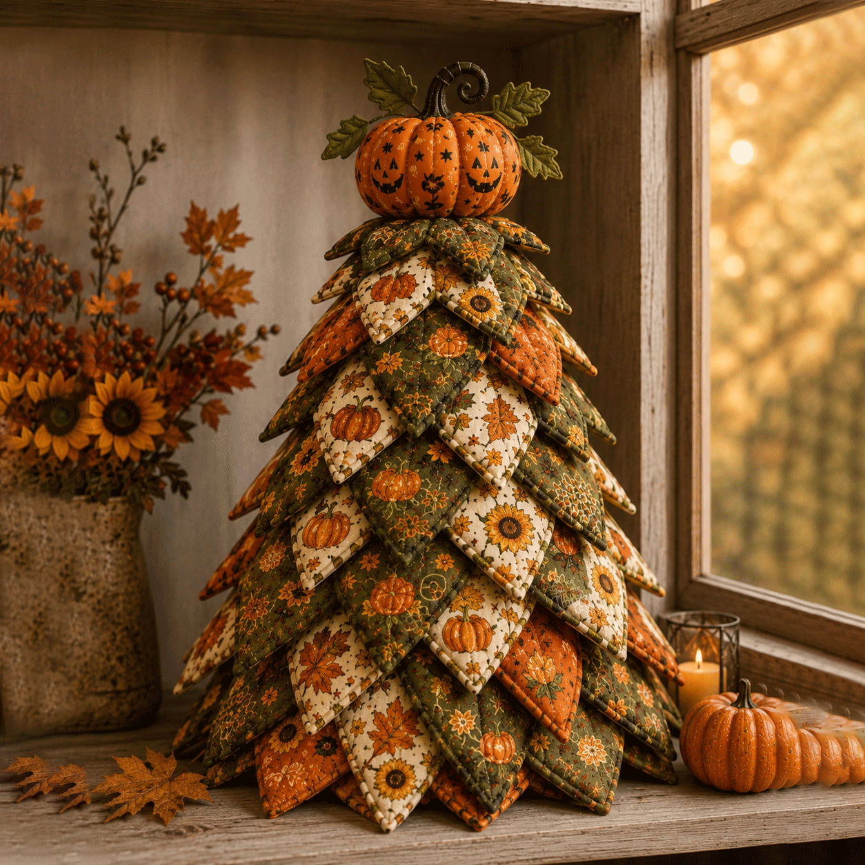 🔥HOT SALES 49% OFF - 🎃 DIY Halloween Quilted Fabric Tree Kit(📦Buy 2 Free Shipping)