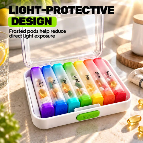 💊 7-Day Jumbo Pill Organizer – Large Capacity Vitamin & Supplement Case