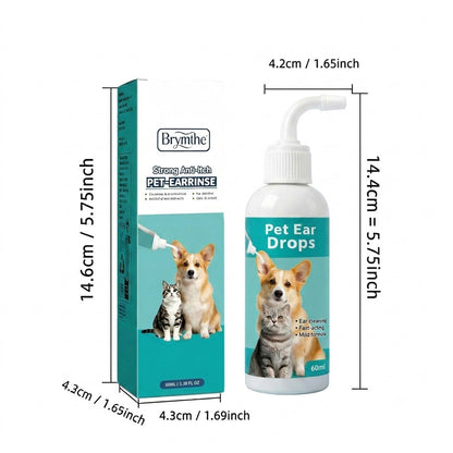 Gentle Pet Ear Wash | Odor-Free Cleaning for Dogs & Cats🐾