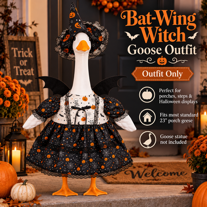 🪿🎃 44% OFF – Halloween Porch Goose Outfit Collection | Give Your Goose a Spooky New Look