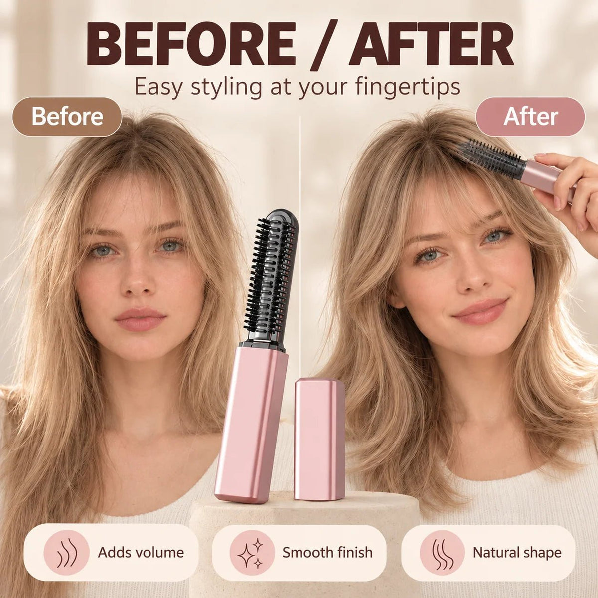 Cordless USB-C Mini Curling Brush