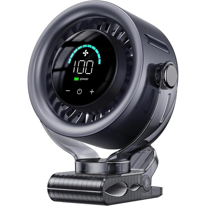 3-in-1 Clip On Turbo Fan | Touch LED Display, 100 Speeds, Quiet Powerful Circulation Fan🌀