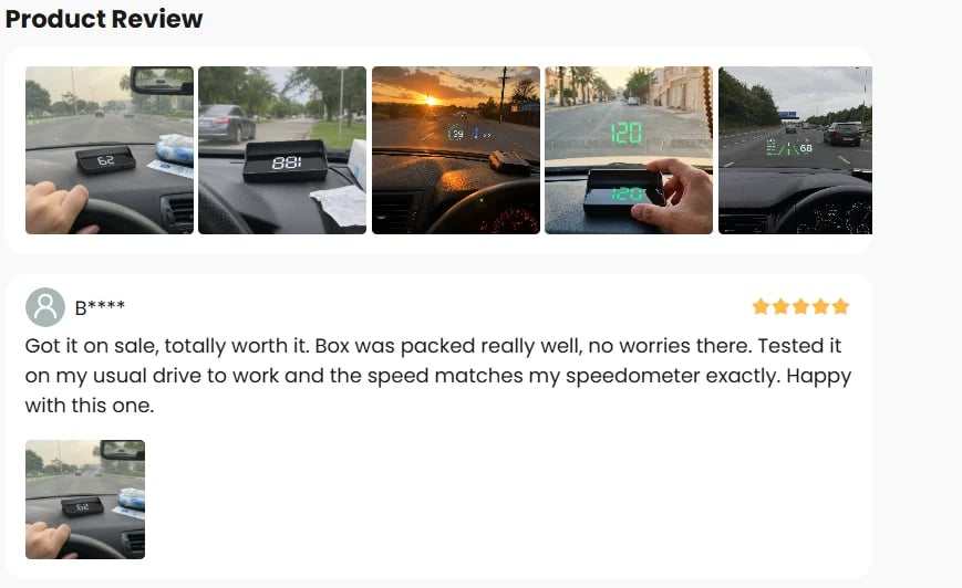 🚗Head-Up Display Car GPS Digital Speedometer – Traffic Light Countdown & Red Light Camera Alert HUD, Universal Driver Safety Warning Device to Avoid Tickets for City Driving