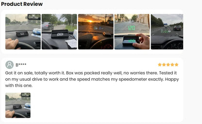 🚗Head-Up Display Car GPS Digital Speedometer – Traffic Light Countdown & Red Light Camera Alert HUD, Universal Driver Safety Warning Device to Avoid Tickets for City Driving