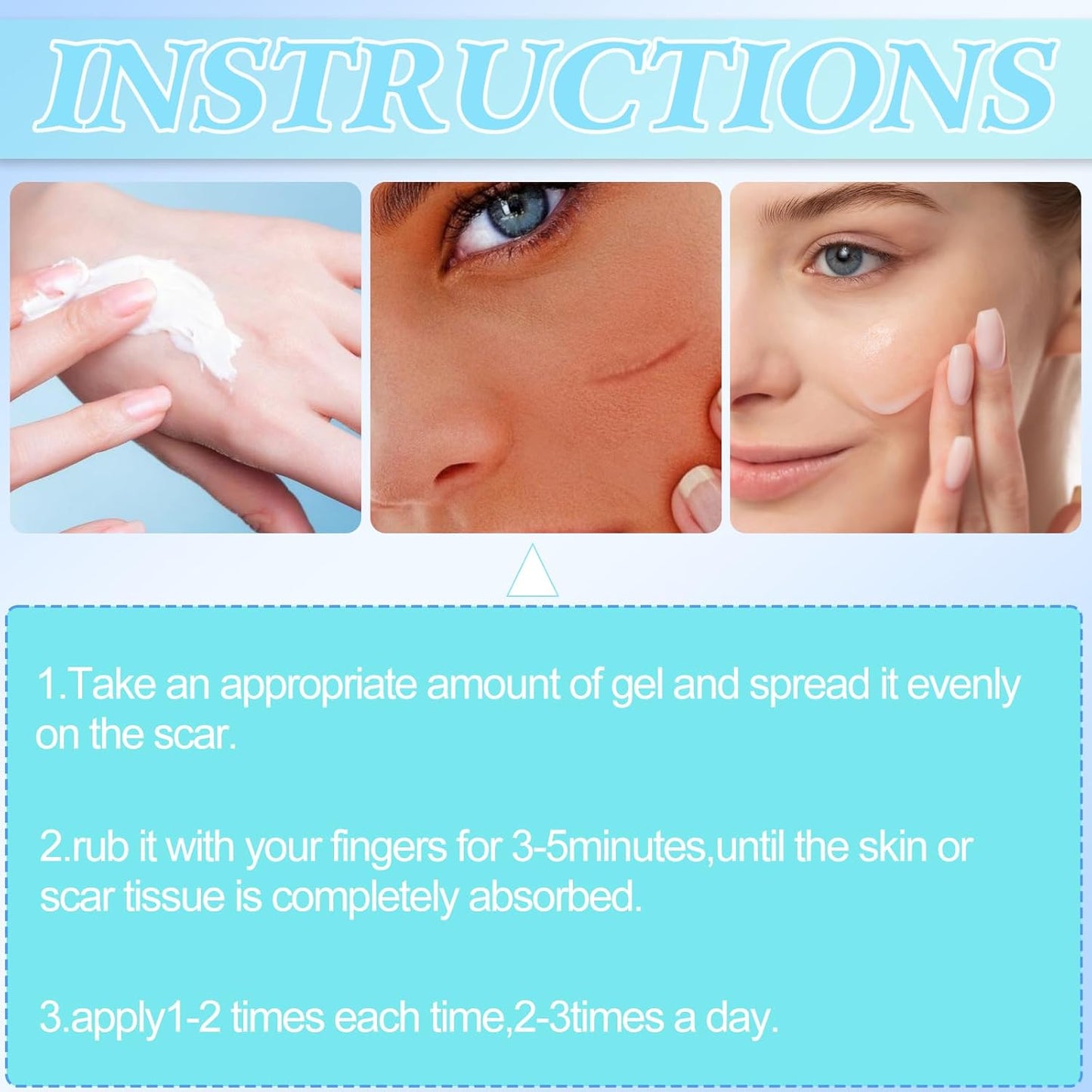 Skin Smoothing Scar Cream, Lighten & Repair All Scars🧴