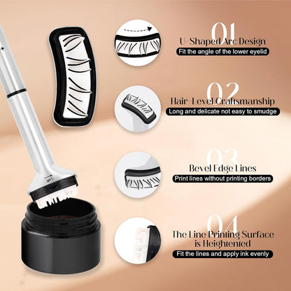 Reusable Lower Eyelash Stamp & Fine Liner Makeup Kit🦋