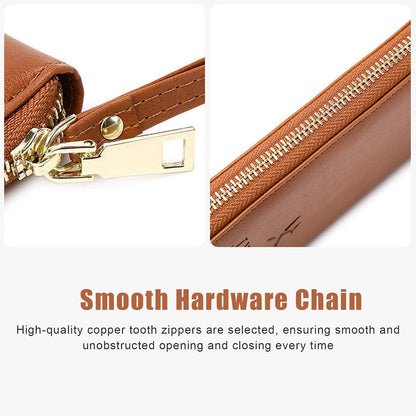 RFID Shield Multi-Functional Wallet-PU Leather Passport Holder