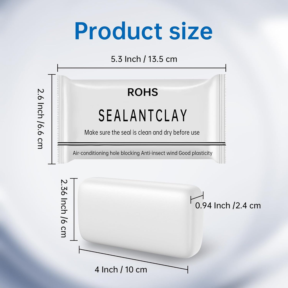 Moldable Gap Sealant Clay, Pest & Draft Blocking Putty for Pipe Hole & Wall Crack Sealing🛠️