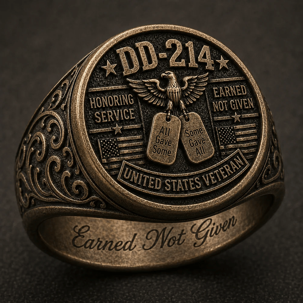 ✨2026 Limited Edition-🎖️ DD-214 Veteran Honor Ring — "All Gave Some & Some Gave All"