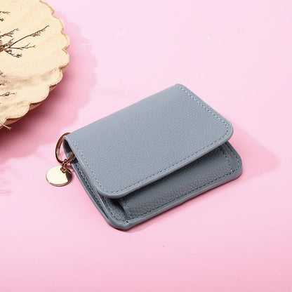 🔥🎁🌹Short Wallets for Women – Fashionable Card Holder with Key Ring & Coin Purse