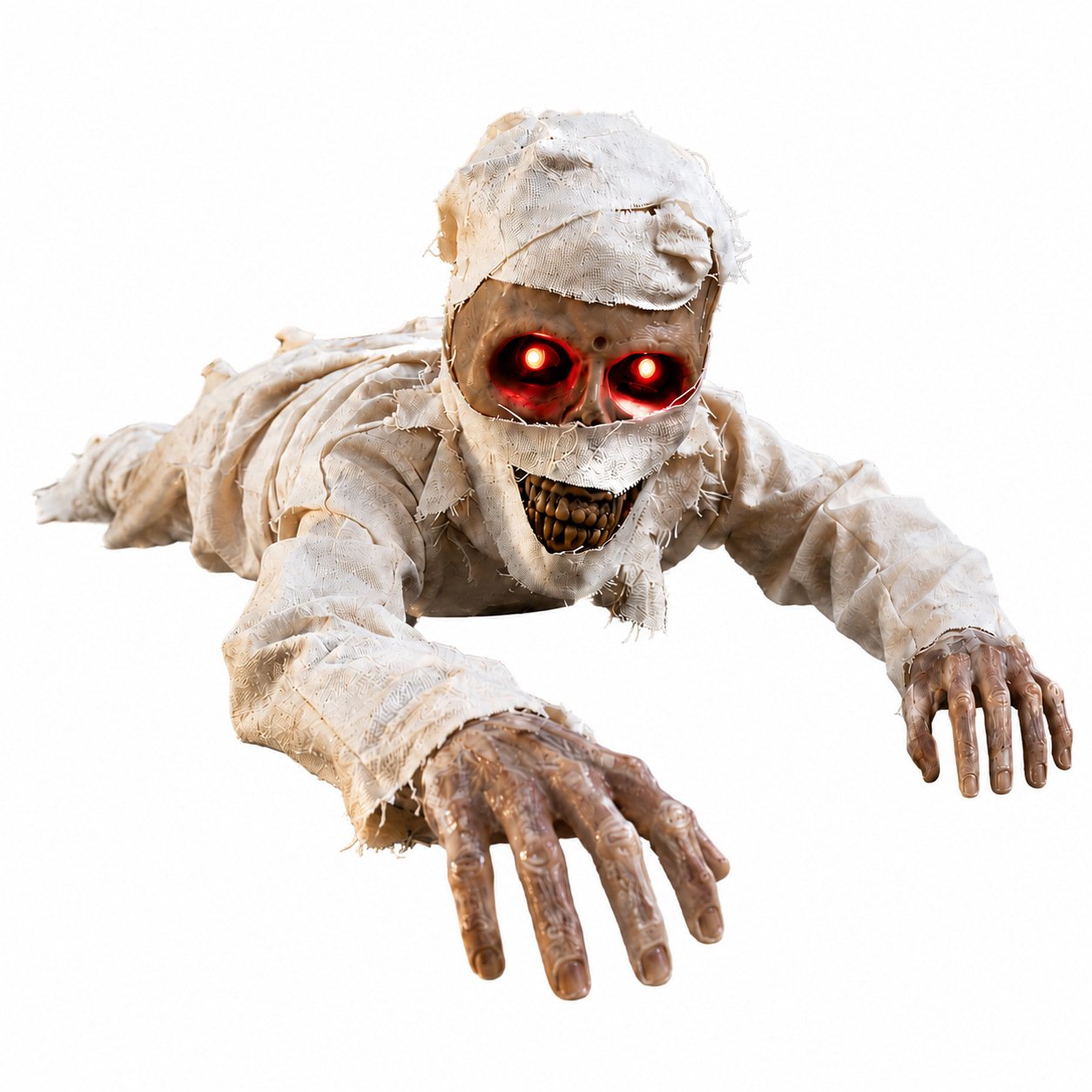 💀 Sound-Activated Animated Crawling Mummy with Glowing Red Eyes – FREE SHIPPING 🚚