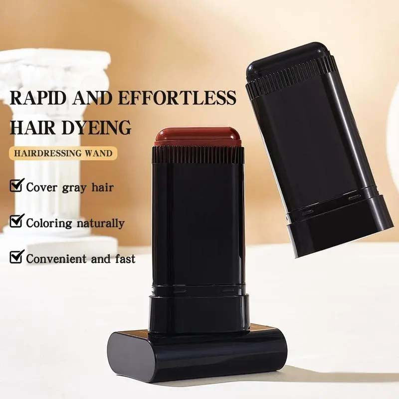 2-in-1 Temporary Gray Hair Touch-Up Comb Stick, Instant Root Concealer for Covering Gray Regrowth🪮