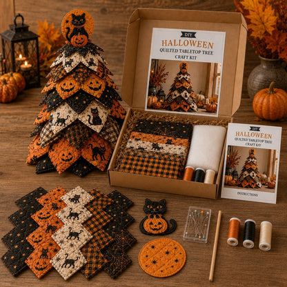 🔥HOT SALES 49% OFF - 🎃 DIY Halloween Quilted Fabric Tree Kit(📦Buy 2 Free Shipping)