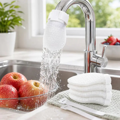[Fits Faucets < 1"] 50 cotton filter bags disposable Cotton Faucet Filter Bags with 5 fastening straps 💧