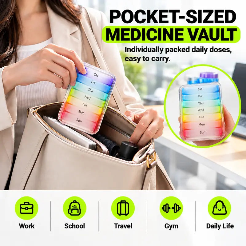 💊 7-Day Jumbo Pill Organizer – Large Capacity Vitamin & Supplement Case