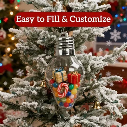 🎄 DIY Christmas Bulb Gift Jars – Fill with Love, Gift with Joy! 🎁