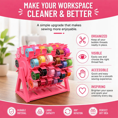🔥HOT SALES 49% OFF🧵Rotating Bobbin Thread Organizer