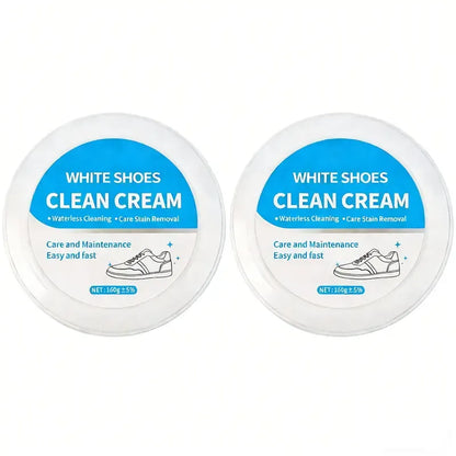 🔥 Limited-Time 49% OFF👟White Shoe Cleaning Cream | Waterless Stain Remover with Sponge
