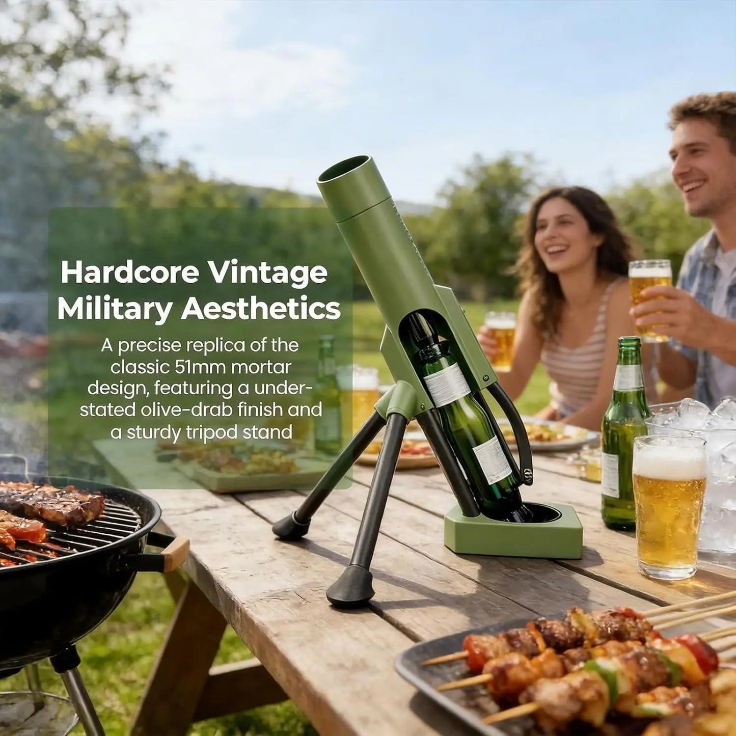 Mortar Beer Bottle Opener,Home Party Bar Decor🍻