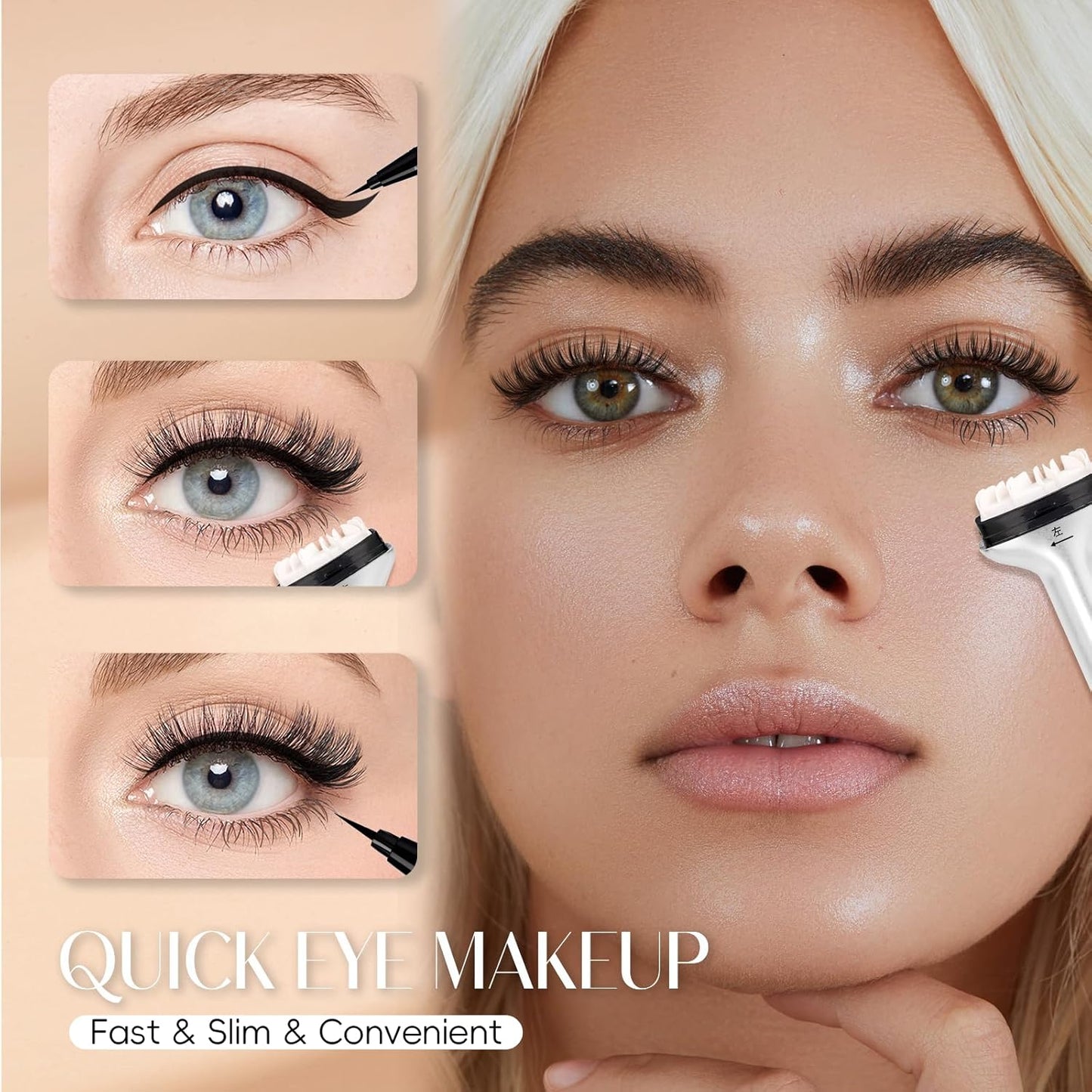 Reusable Lower Eyelash Stamp & Fine Liner Makeup Kit🦋