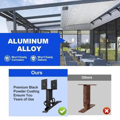 🔥LAST DAY 49% OFF - 🛠️Adjustable Angle Pergola Roof Riser Brackets 🏗️