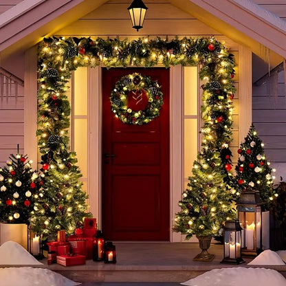 Christmas LED Garland String Lights – Festive Home Decor and Merry Christmas Ornament🌺