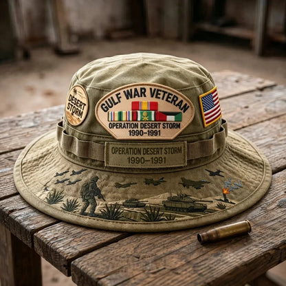 🇺🇸 Last Day Promo: 38% OFF 🎖️ - Gulf War Veteran Desert Storm Tribute Boonie Hat