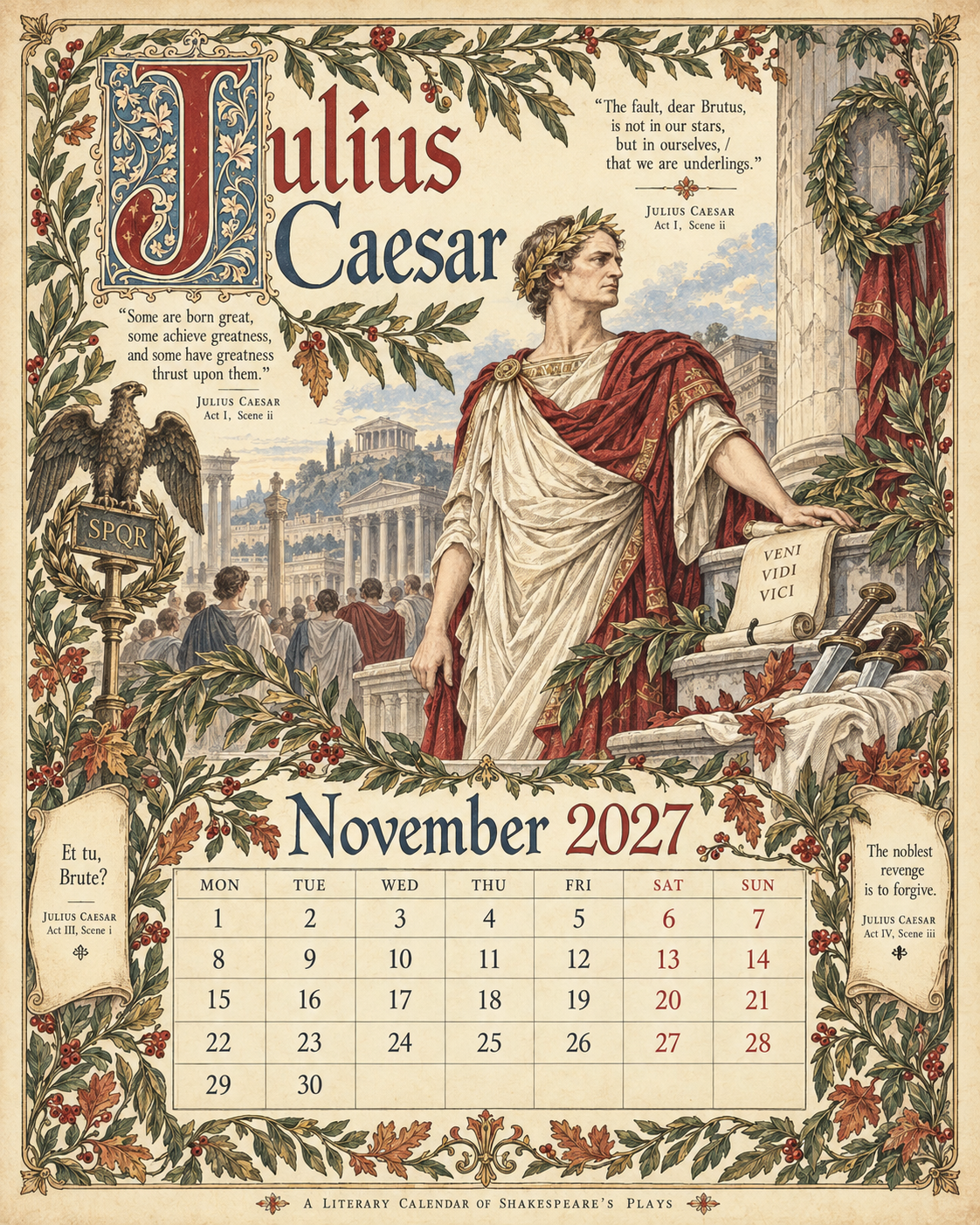 Legends Of Britain 2027 Wall Calendar – Folk Tales, Monsters & Old Stories