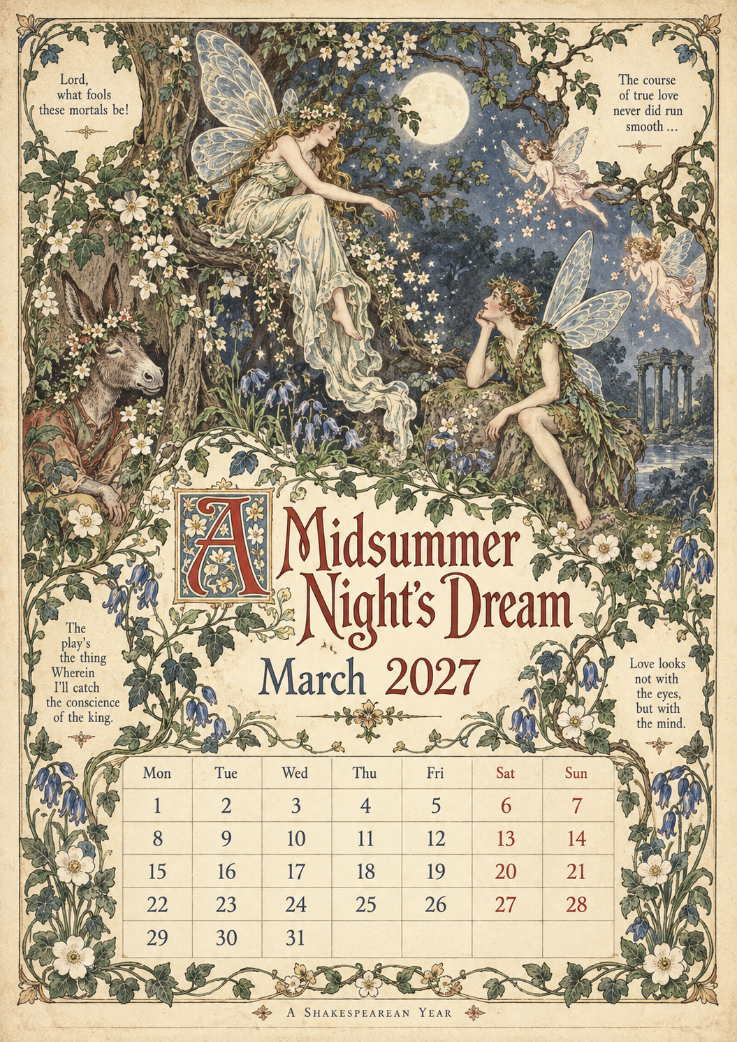 Legends Of Britain 2027 Wall Calendar – Folk Tales, Monsters & Old Stories