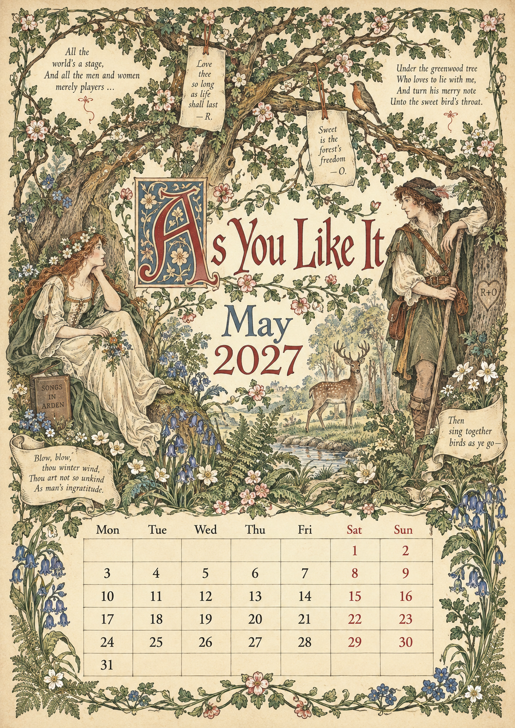 Legends Of Britain 2027 Wall Calendar – Folk Tales, Monsters & Old Stories