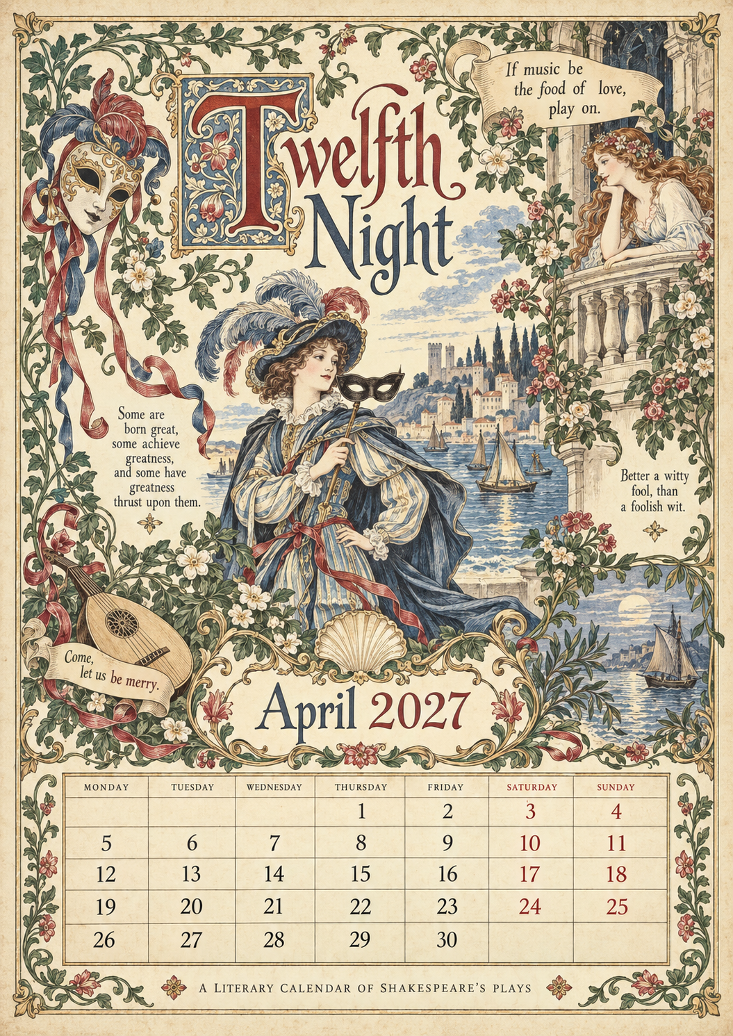 Legends Of Britain 2027 Wall Calendar – Folk Tales, Monsters & Old Stories