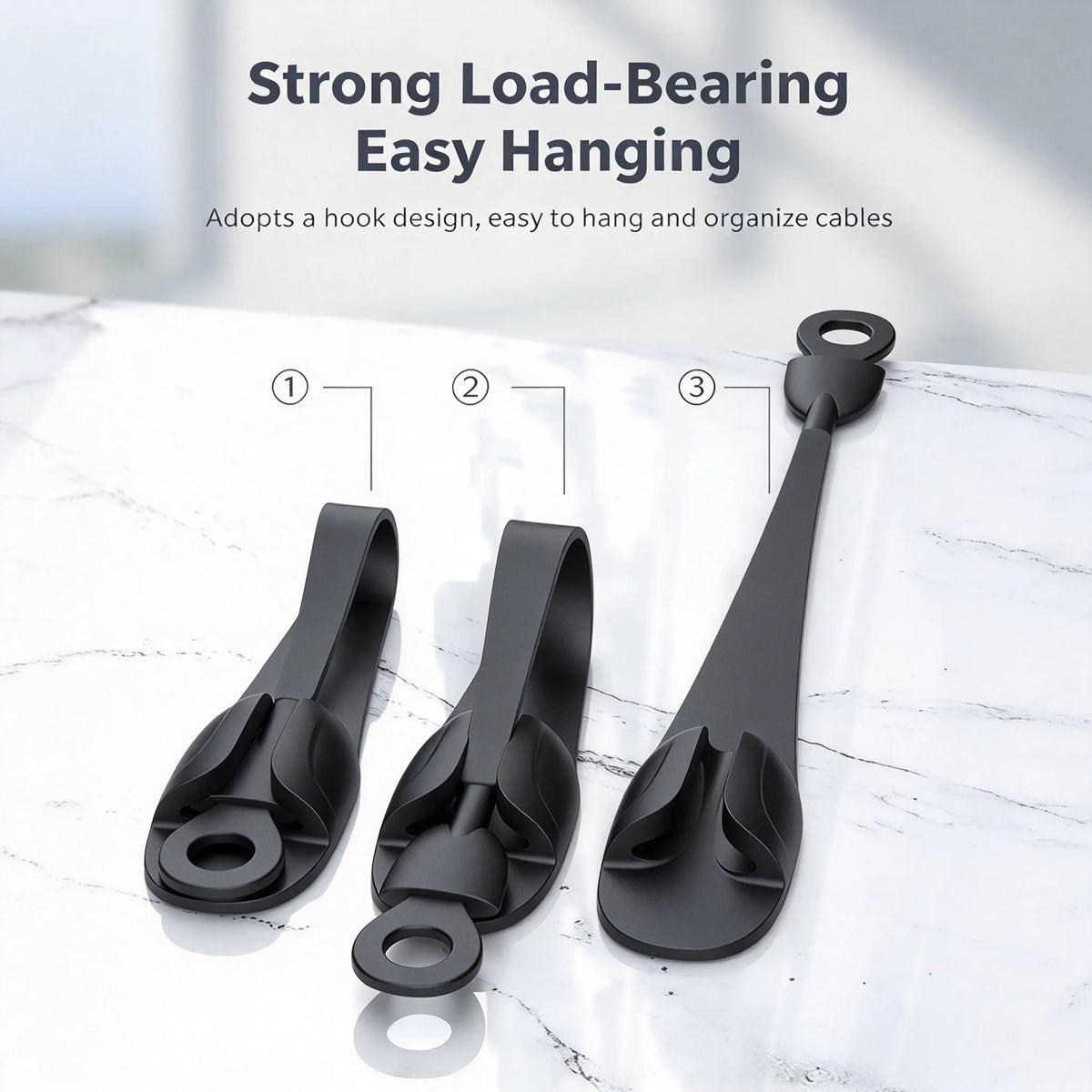 🎅 6Pcs Christmas Garland Hanger Mantle Garland Hooks, No Drill