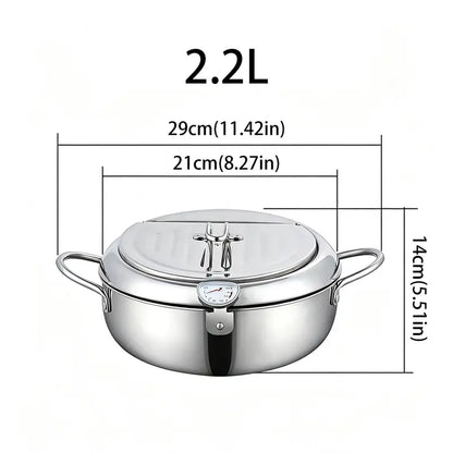 🔥 49% OFF 🍤 Japanese Tempura Deep Fryer – Crispy Results With Better Temperature Control