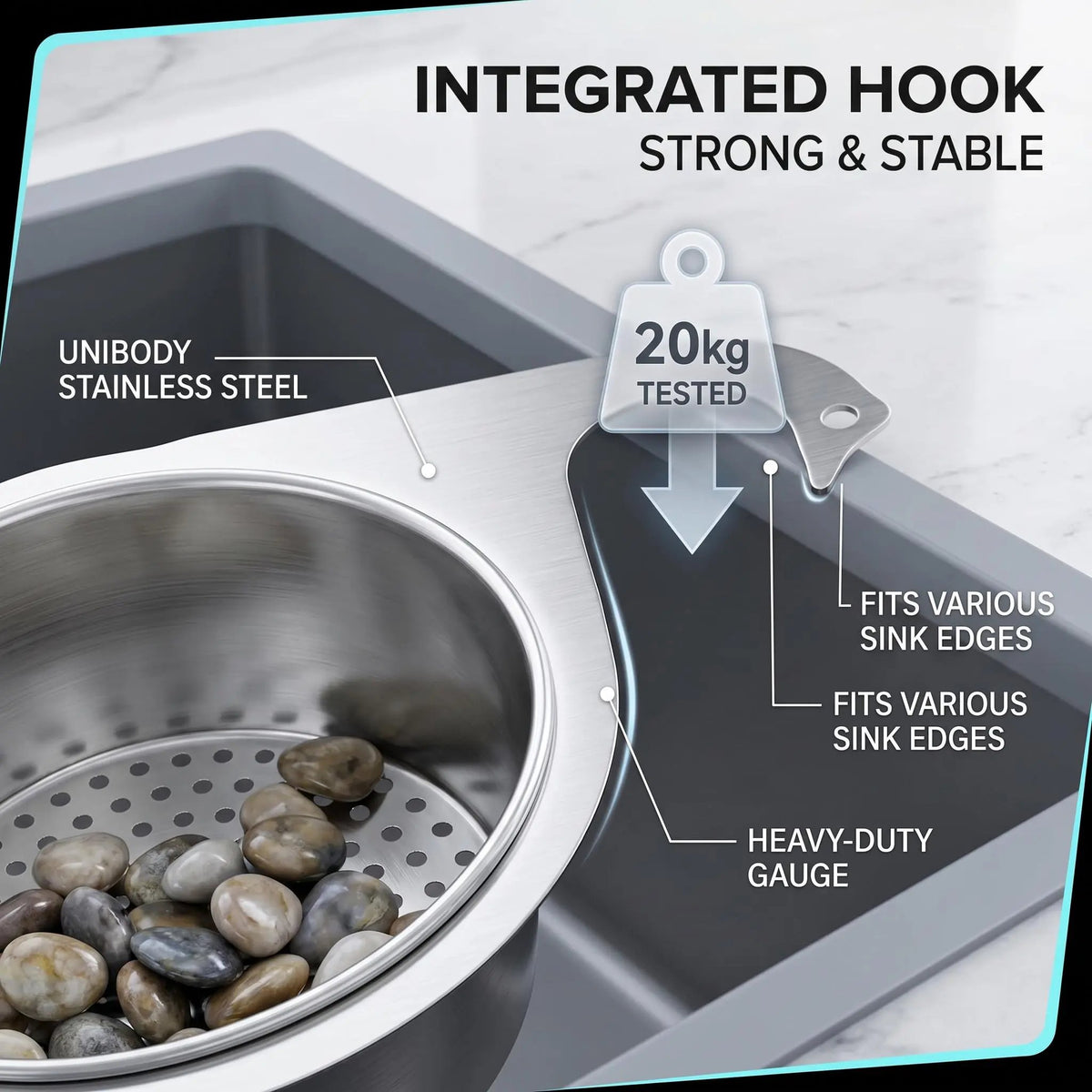 💧Stainless Steel Swan Sink Strainer Basket🦢💧