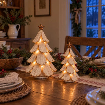 Vintage Lighted Christmas Tree Figurine