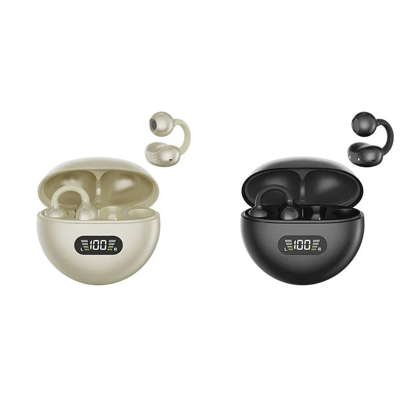 🔥 50% OFF! Open-Ear Clip-On Bluetooth Earbuds 🎧 All-Day Comfort, Immersive Sound & 8–10H Battery!