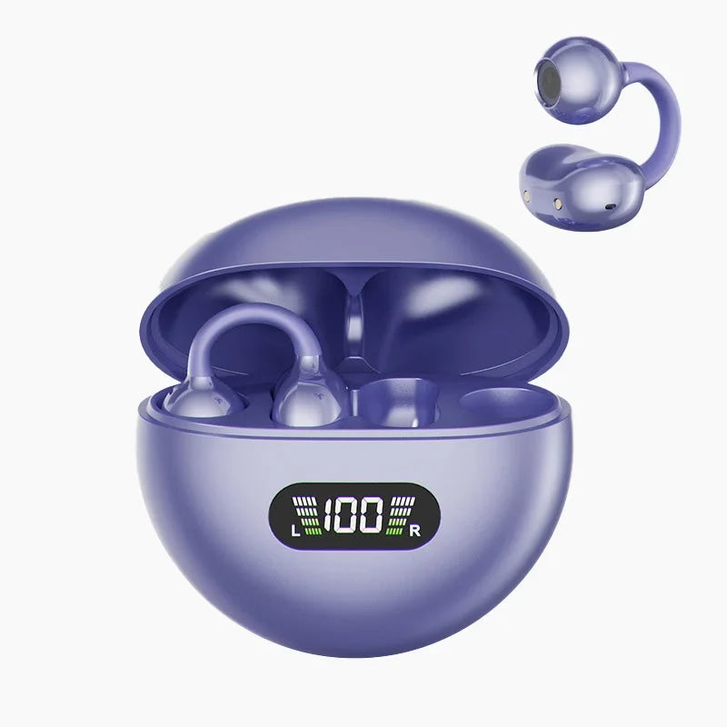🔥 50% OFF! Open-Ear Clip-On Bluetooth Earbuds 🎧 All-Day Comfort, Immersive Sound & 8–10H Battery!