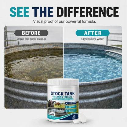 Fast-Dissolving Livestock Water Tank Cleaning Tablets