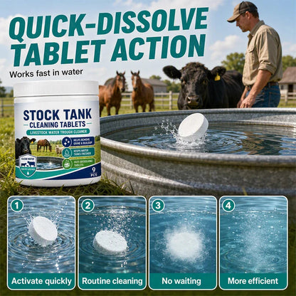 Fast-Dissolving Livestock Water Tank Cleaning Tablets
