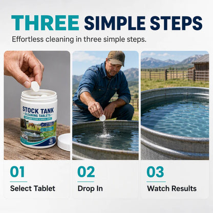 Fast-Dissolving Livestock Water Tank Cleaning Tablets
