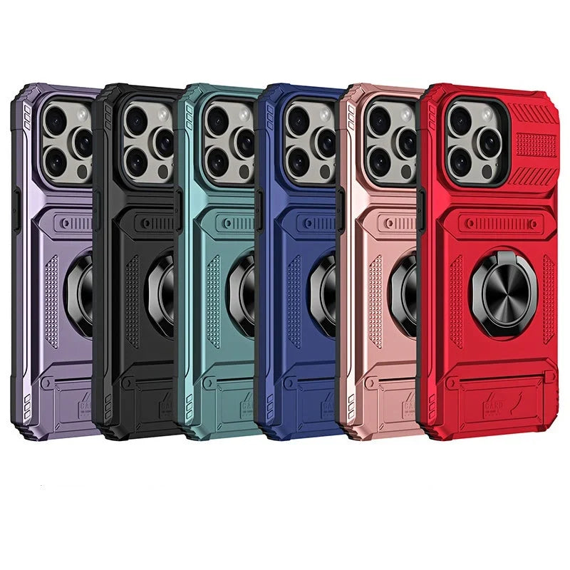 📱 Limited-time 50% Off! 💥 Phone Case With Card Holder & Ring Grip – Kickstand, Magnetic Mount, Drop Protection