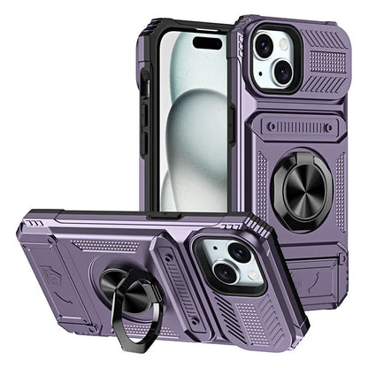 📱 Limited-time 50% Off! 💥 Phone Case With Card Holder & Ring Grip – Kickstand, Magnetic Mount, Drop Protection