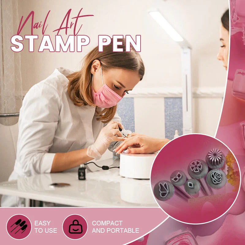🔥 Nail Art Stamp Pen