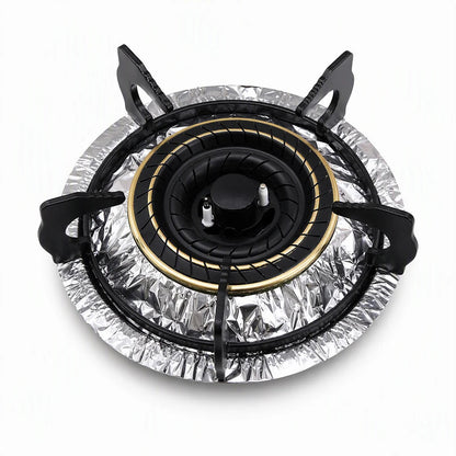 ⏳ Limited-Time Offer! ⏰ 10-Pack Heavy-Duty Foil Gas Stove Burner Liners – Keep Your Hob Clean & Protected with Deep Well Spill Capture 🍳