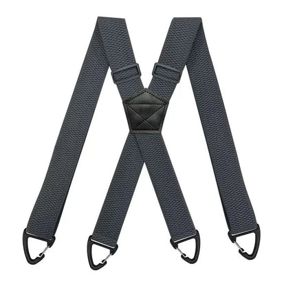 Limited time 50% off-Men's X-Back Suspenders with Hook Clips