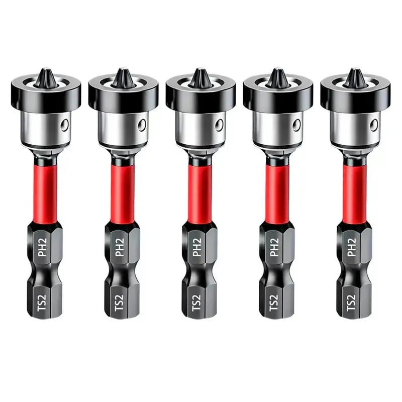 🔩5pcs Drywall Bit Attachment , PH2 Magnetic Drywall Screwdriver Bits