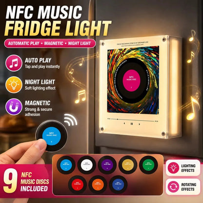 🎵 Iconic Pop Star NFC Fridge Magnet Music Player | Retro Vinyl Style Decor