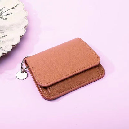 🔥🎁🌹Short Wallets for Women – Fashionable Card Holder with Key Ring & Coin Purse