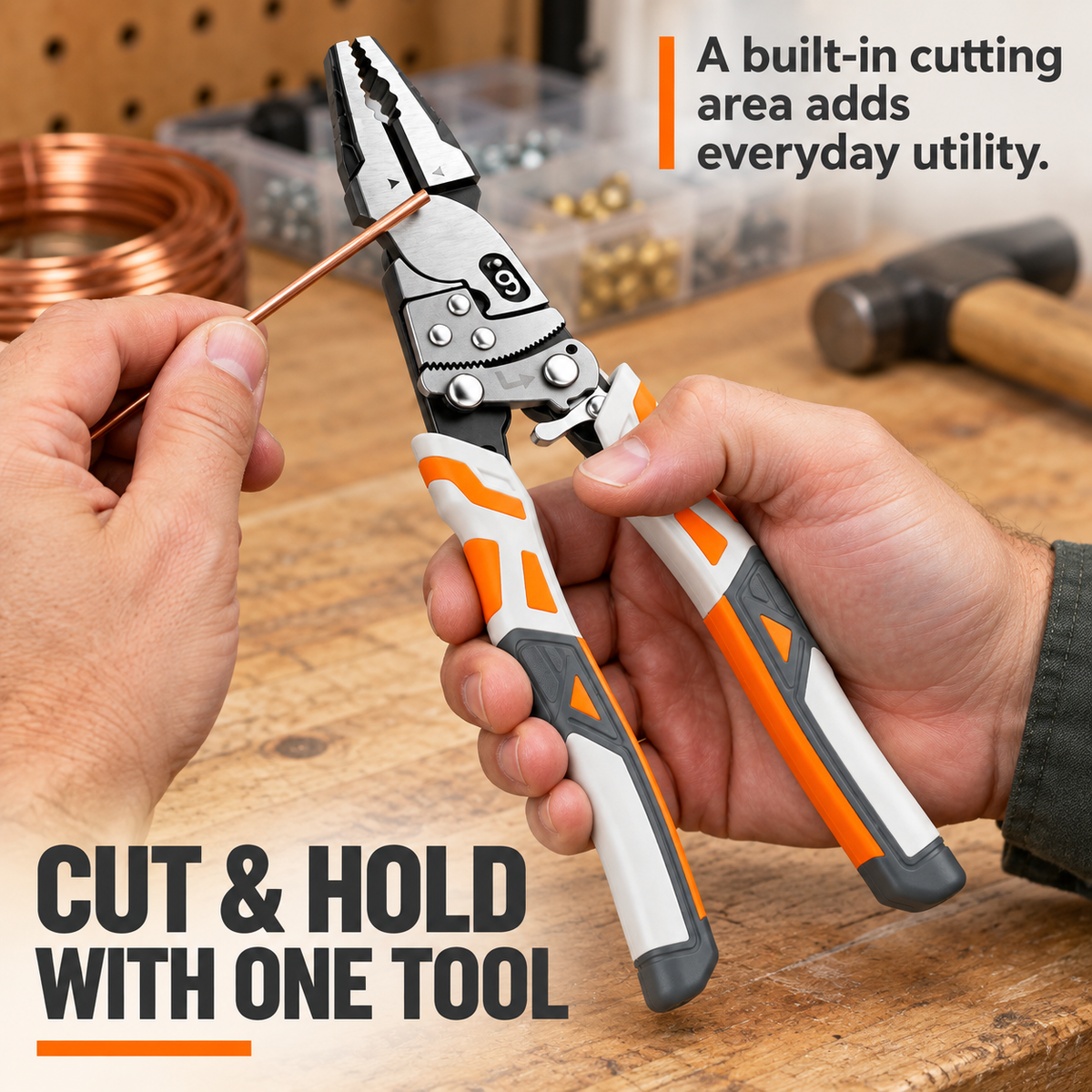 🔧 Self-Locking Ratchet Pliers – Secure Grip, Less Effort