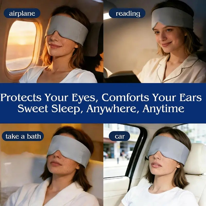 Lights Out Weighted Eye Mask – Strapless 360° Wraparound Sleep Mask💤
